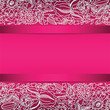 Pink ornamental card