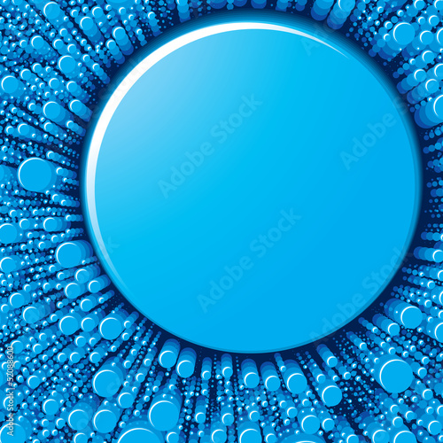 Illustration: Abstract Blue Background with Circles Abstract Blue Background with Circles
