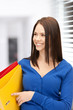 woman with folders