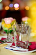 Empty glass mug