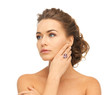 woman with one cocktail ring