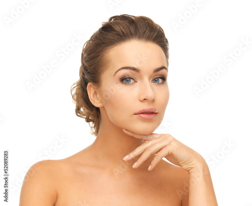 Photo: face and hands of beautiful woman face and hands of beautiful woman