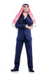 Arab businessman isolated on the white