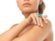 woman with cocktail ring