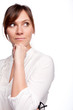 Foto: Young woman thinking Young woman thinking
