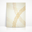 background with golden triangles. brochure template