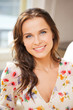 picture of smiling woman at home