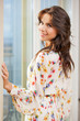 picture of smiling woman at home