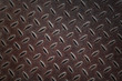 Old metal background texture with diamond pattern