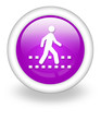 Violet Icon "Pedestrian Crossing"