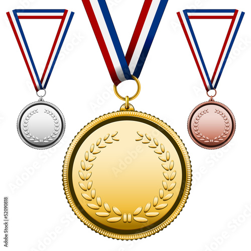 Illustration: Medals with blank face Medals with blank face