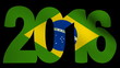 Video: 2016 text with rippling Brazilian flag animation 2016 text with rippling Brazilian flag animation
