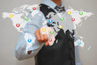 Man with Touchscreen 