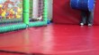 Boy swinging on a swing