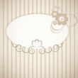 Frame in retro vintage background. Vector illustration.