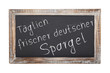 Foto: Schultafel - Frischer Spargel (I) Schultafel - Frischer Spargel (I)