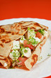 Foto: pancakes with cheese and vegetables pancakes with cheese and vegetables
