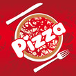 pizza abstract