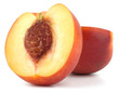 Nectarine fruit isolated on white background