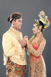 traditional java wedding couple