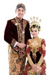 traditional java wedding couple