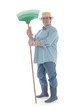 Foto: Senior gardener with rake Senior gardener with rake