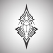Scarab beetle tribal, vector
