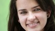 Video: Happy young hispanic woman looking at camera and smiling Happy young hispanic woman looking at camera and smiling