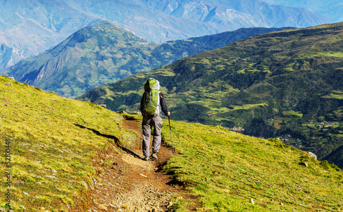 Photo: Hike in Bolivian mountains Hike in Bolivian mountains