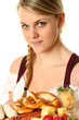 Frau im Dirndl