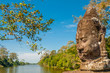 Statue at The Bridge to Bayon with River
