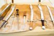 medieval blades on display