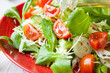 fresh vegetable salad with a vegetable oil