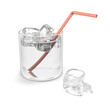 Glass of water with ice