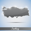 Illustration: shiny icon in form of Turkey shiny icon in form of Turkey