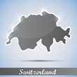 shiny icon in form of Switzerland