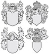 set of aristocratic emblems No8