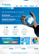 Website template for corporate business and cloud purposes.