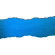 Blue Texture With Torn Paper