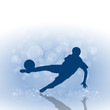 Vector soccer poster