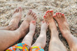 Family on the beach