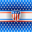 Patriotic background with shield
