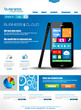 Website template for corporate business and cloud purposes
