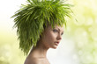 pretty girl in ecological portrait