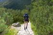 Tourists on the tourist trail - Tatra mountains Poland