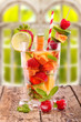 frische Fruchtbowle im Sommer