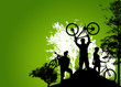 Illustration: Bike tour background Bike tour background