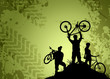 Illustration: Bike tour background Bike tour background