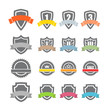 Vector: Collection of labels. Template for a text Collection of labels. Template for a text