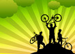 Illustration: Bike tour background Bike tour background